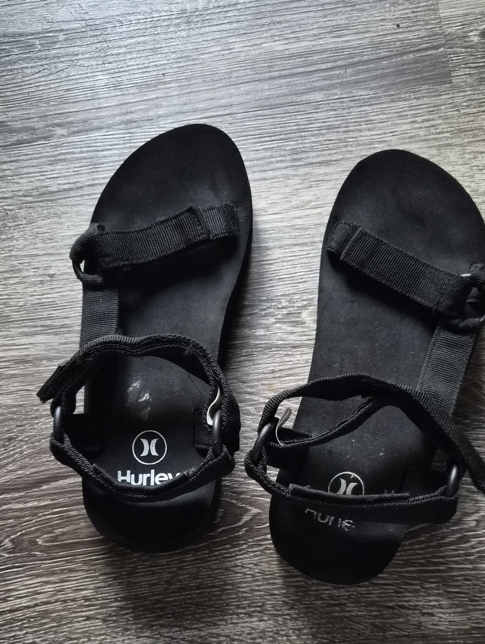 Hurley Black Adjustable Strap Women's Sandals